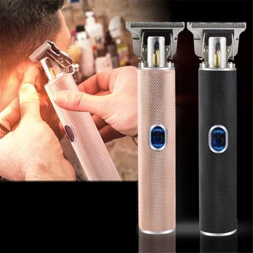 Oil Head Electric Trimmer Carving USB Trimming Edge Push White Aluminum Tube T10