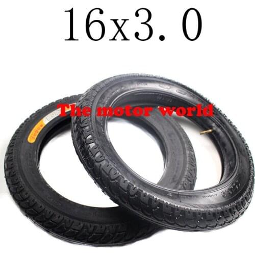 Hot Sale New Good Quality and Reputation 16x3.0 Inner and Outer Tyre or 16*3.0 Vacuum Tire Fit for Electric Bicycle Tire
