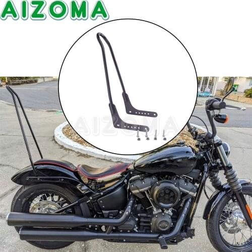 Motorcycle Rear Passenger Backrest Tall Bobber Sissy Bar Mount Kit For Harley Softail Street Bob FLDE FLHC FLSL FXBB 2018-Up