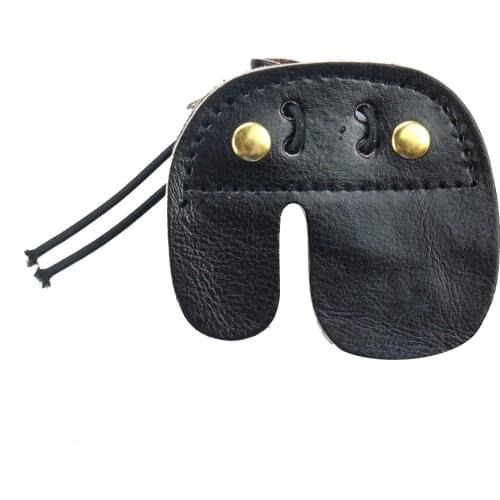 Leather Archery Finger Guard Protection Pad Glove Tab Recurve Bow Hand Guard Tool Arrow Training Shooting Hunting Accessories