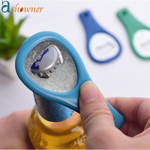 1PCS Mini Tennis Racket Beer Bottle Opener Tool Gadgets Accessories Cool Ring Keychain Corkscrew Bar Gadgets Color Random