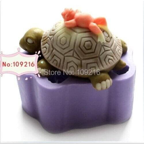 Wholesale!!!1pcs Tortoise & Frog(R1188) Silicone Handmade Soap Mold Crafts DIY Mold