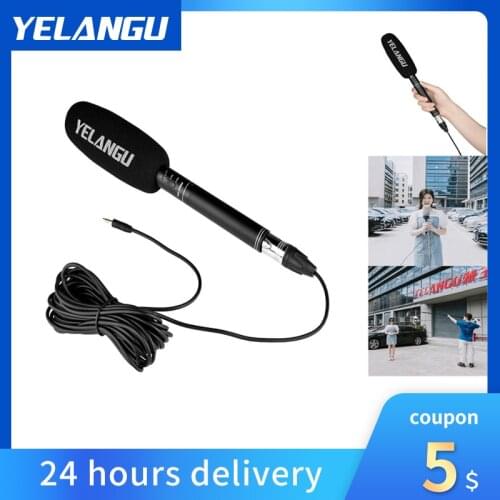 YELANGU Professional Interview Microphone News Microphone SLR Camera Micro Film Shooting Mic For Outdoor Record Video Mic