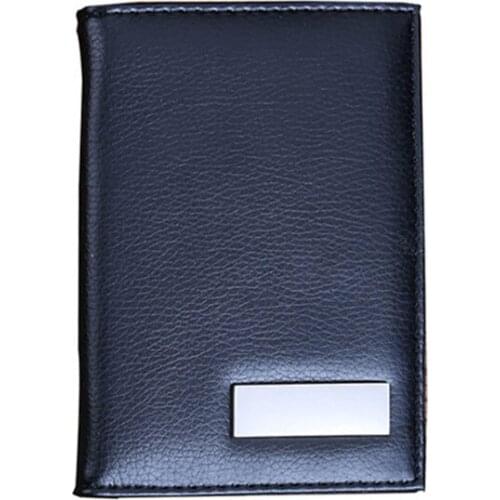 20PCS / LOT Simple PU Leather Passport Covers Travel Document Passport Organize Holder