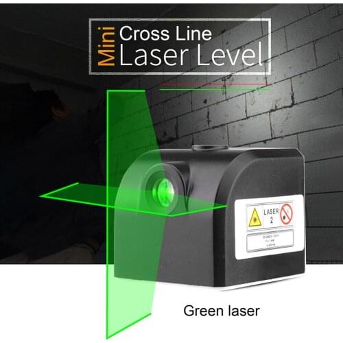 1pcs Mini Self-Leveling Laser Level Horizontal Vertical Cross Line Distance Measuring Meter Green Beam Construction Gauge Meter