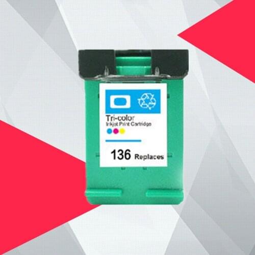 132 136 Ink Cartridge Replacement for HP132 136 for HP Photosmart 2573 C3183 Officejet 6213 PSC 1513 printer