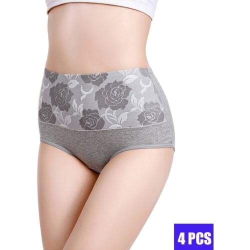 4pcs/Lot Women Cotton Underwear Ladies Seamless Abdomen Panties Comfortable Briefs Lingerie Calcinhas Intimates Underpants