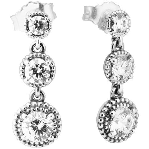 Eternal Elegance Drop Earrings 925 Sterling Silver Jewelry For Woman Make up Fashion Female Earrings Party Jewelry Wholesale