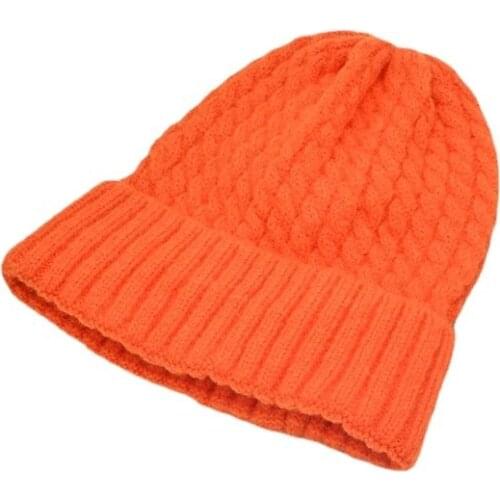 2021 knitted hat girls' autumn and winter cold proof and warm little twist flannel hat boys' tide hat wholesale