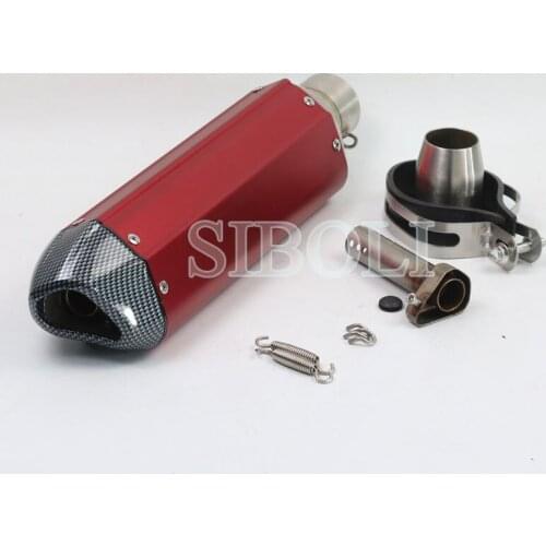 Motorcycle Exhaust Muffler Pipe GY6 Slip-on Exhaust With Moveable DB Killer Scooter DIRT BIKE Motocross AK154