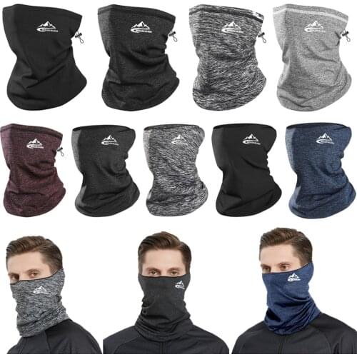 Winter Men Neck Warmer Cycling Scarf Outdoor Running Sports Headwear Face Scarf Bicycle Bandana Simple Fashion Bike Headbands