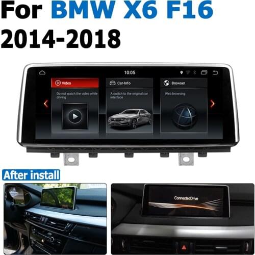 Android 8.0 up Car GPS Navi Screen For BMW X6 F16 2014~2018 Multimedia Recorder BT WIFI Google 2+32G RAM IPS Screen