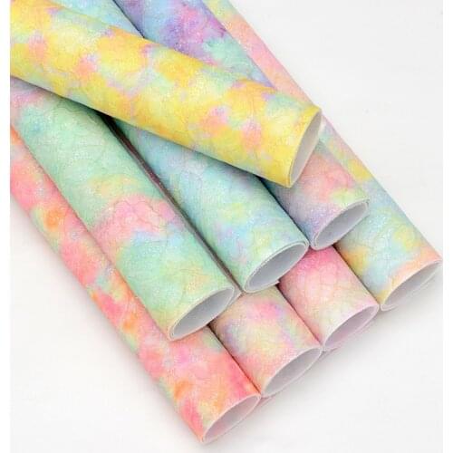 22*30cm Purple Faux Leather Fabric Chunky Glitter Soft Cotton Smooth PU Leather A4 Size DIY Bow Bags Material Vinyl Fabric