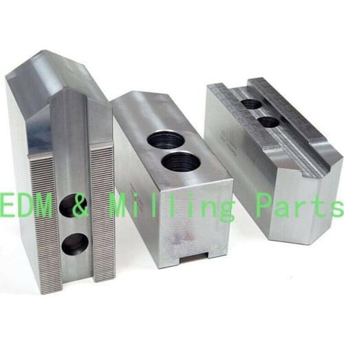 3pcs CNC 12" Steel Jaws Fits CNC lathe Chucks With 1.5mm x 60 Degree Serrated Screw M16 For B-212 Chuck Pointed