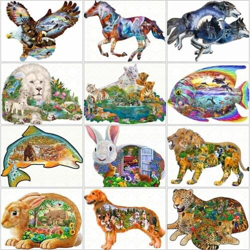 KAMY YI Animal Bunny Eagle Diamond Painting Cross Stitch 5D Diy Full Diamond Embroidery Mosaic Art Craft Home Decoration