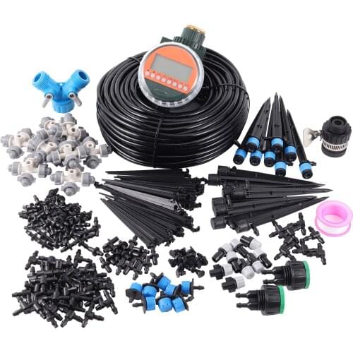 Automatic Garden Watering System Kit Self Garden Irrigation Watering Kit Micro Drip Misting Spray Cooling Set 10/15/20/25/30/40m
