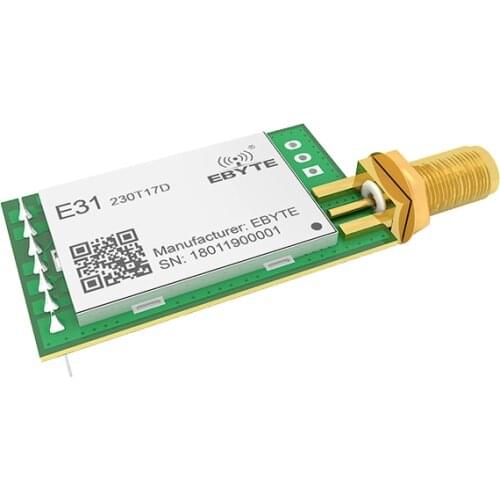 AX5243 Narrow-band Transmission Module 230MHz 17dBm 2.0km UART RF Module Wireless Transceiver Anti-interferen cojxu E31-230T17D