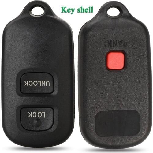 Bilchave 2+1 Buttons For TOYOTA RAV Cruiser 4Runner Camry Celica Echo Highlander Remote Car Key Shell Case Fob Replacement