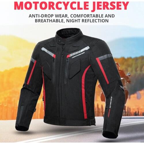 ARMORED WATERPROOF Protective Motorcycle Jacket For Men Moto Biker Riding