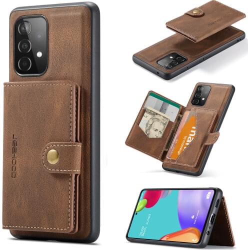 For Samsung Galaxy A72 A52 A42 A32 A22 A12 Leather Case with Magnetic Wallet Leather Small Wallet in Kickstand Card Holder Cover
