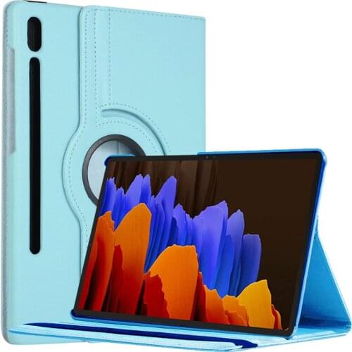 For Samsung Galaxy Tab S7+ Plus 12.4'' 2020 SM-T970 T975 T976 T978 Case 360 Degree Rotating tablet cover +PenFilm