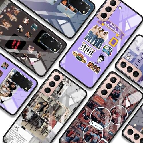 Friends TV Show Phone case For Samsung S21 S20 Ultra Plus FE S10e Lite S10 S9 S8 plus Glass Bumper Soft Fundas