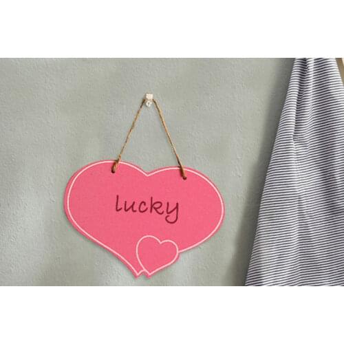 Colorful wooden message board Cartoon hanging blackboard Home decoration Coffee shop hanging decoration