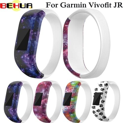 Colorful Wrist Watch Band Soft Silicone Strap Replacement Watchband For Garmin Vivofit JR Smart Watches Activity Tracker wear