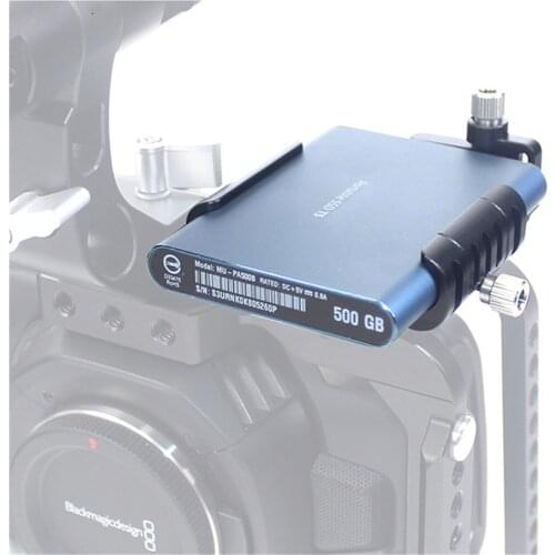 For Samsung T5 SSD Clamp Fixation Bracket for Lanparte BMPCC 4K Camera T5 SSD Clamp With USB-C Cable Holder Cold Shoe Socket