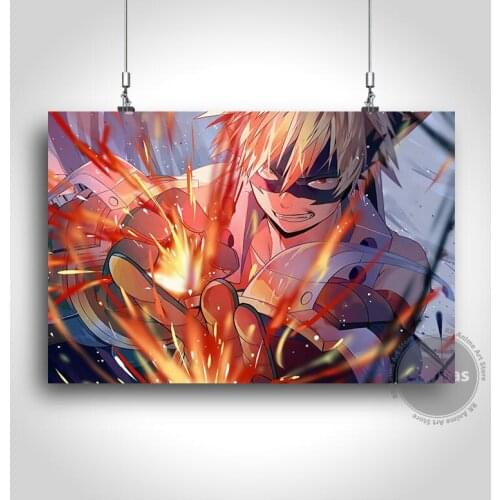 Canvas Anime Bakugou My Hero Academia Pictures Home Decoration Paintings Poster HD Prints Wall Art Modular Living Room
