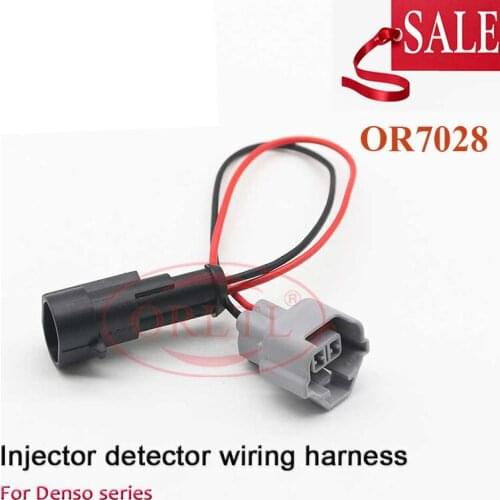 4pcs diesel Detector Harness Tools Link Injection Tester OR7028 For Denso Common Rail Fuel Injector Nozzle