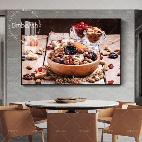 Embelish Nuts And Dried Fruit Heathy Food Wall Pictures For Kitchen Decor Living Room Artworks HD Spray On Canvas Paintings