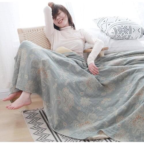 Summer Muslin Towel Blanket Child Infant Student Dormitory Quilt Toddler Wraps Beach Sunscreen Cape