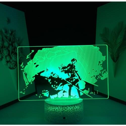 Levi Ackerman for Kid Bedroom Decor Birthday Gift Manga Attack on Titan Color LED Table Light Anime 3D Lamp Attack on Titan