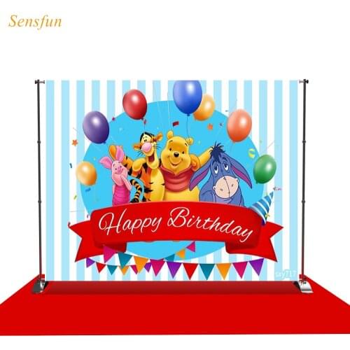 LEVOO photography backdrop pony bear cartoon party birthday prop fabric photography backdrop photocall photobooth
