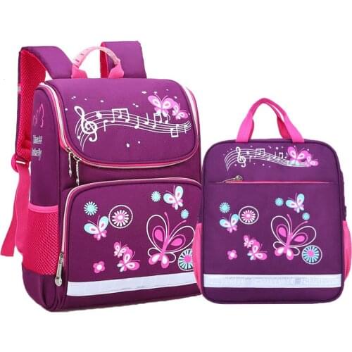 Cute Butterfly Printing School Bags for Girls Teenager Schoolbag Fashion School Backpacks for Children Kids Travel Bag 2020