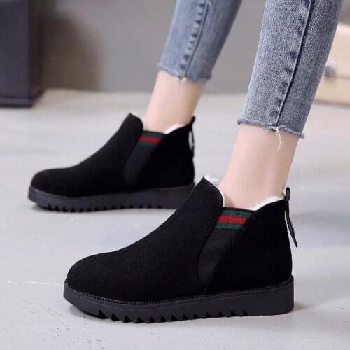 Fashion classic womens boots fashion warm winter boots women new round toe feet women casual shoes size 35-40
