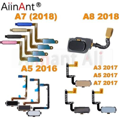 For Samsung Galaxy A5 A7 2016 A510F A710F Original Back Home Button Fingerprint Sensor Flex Cable Phone Repair Parts
