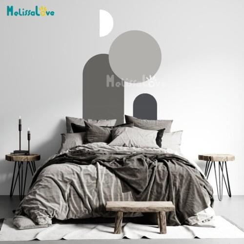 Arch And Circle Adhesive Decal Living Room Bedroom Modern Home Artistic Nordic Style Removable Vinyl Wall Sticker BD752
