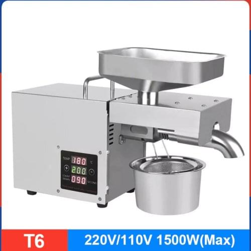 Stainless Steel Small Seed Cold Press Sesame Oil Press Peanut Soybean Press Olive Oil Peanut CN(Origin)