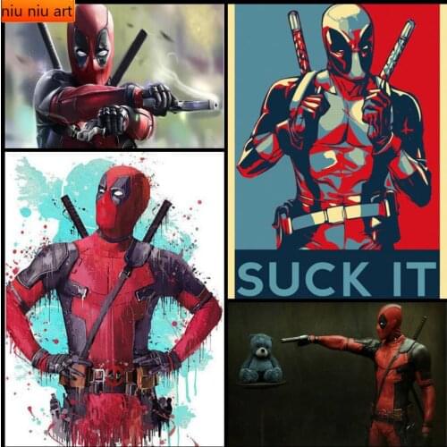 Christmas Marvel Funny Deadpool Anime Full Diamond Embroidery Diamond Mosaic Diamond Painting Cross Stitch Kits Home Decoration
