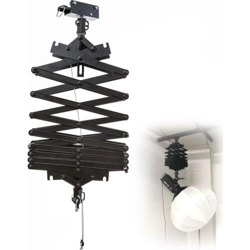Photo studio ceiling rail system pantograph photography lamp hanger