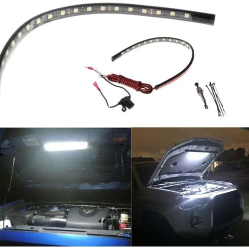 Car Universal Under Hood Engine Repair 36cm LED Light Bar with Switch Control Vehicle Engine Maintain Auxiliary Lighting Tool