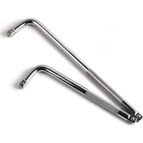 2pcs 1/2" 250&355mm Drive Socket Extension Bar Set High-quality Bent Rod Hand Tool
