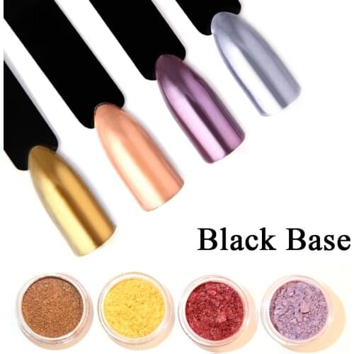 0.5g Gold Sliver Mirror Nail Glitters Purple Champagne Mirror Nail Powder Dust DIY Nail Pigment Manicure Nail Art Decorations