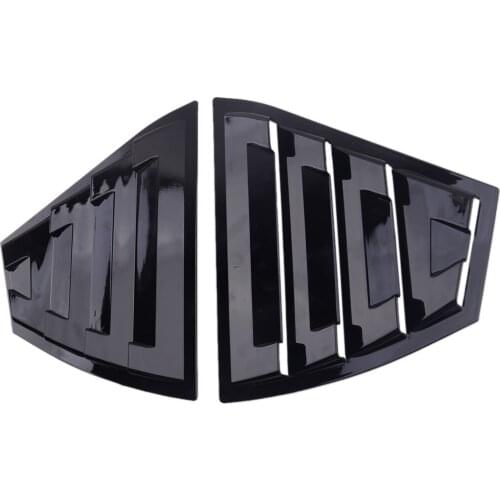 1 Pair Car Rear Left and Right Side Vent Rear Window Louvers Scoop Fit for Nissan Sentra 2020 2021 Gloss Black