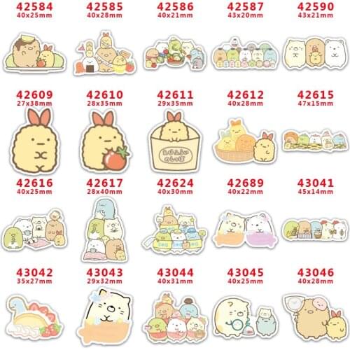 10 pcs Sumikko Gurashi Resin Flatback for Hair Bows Planar Resin Crafts Custom Resin for DIY Phone Decorations PR42584