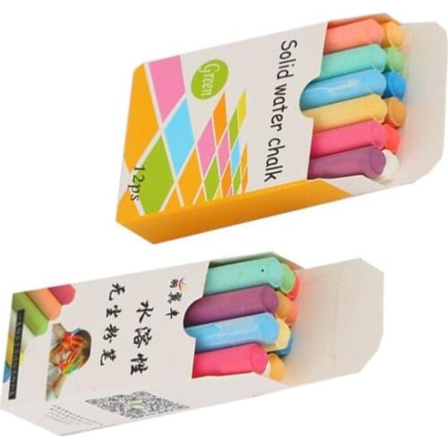 12pcs Practical Chalk Dust Free Water Solubility Chalk Ink Pens Chalkboard Chalks Colorful Cholks for Teacher School Supplies