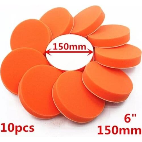 The 150mm Gross Polishing Buffing Pads 6" Flat Sponge Car Polisher Clean Waxing Auto Paint Maintenance Care