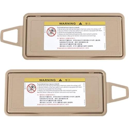 2 Pcs Car Sun Visor Shield Shade Cover Replacement for Mercedes Benz S Class W220 1998-2005 Beige Right & Left Side